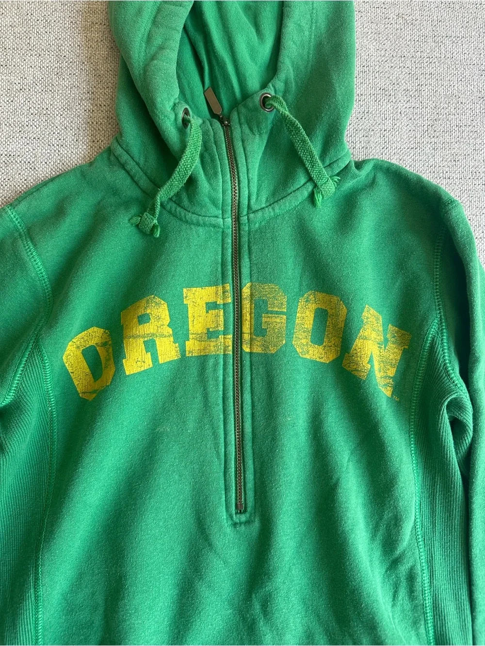 Nike University of Oregon Ducks Half Zip Hoodie Women's Small